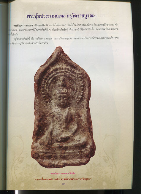 หนังสือ พระเครื่องยอดนิยมประจำจังหวัด พระนครศรีอยุธยา