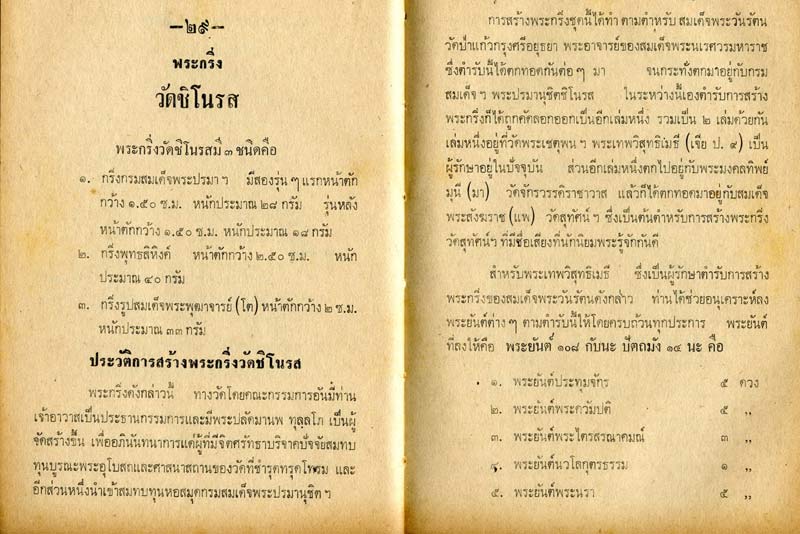 พระกริ่งพุทธสิหิงค์ วัดชิโนรส 2506