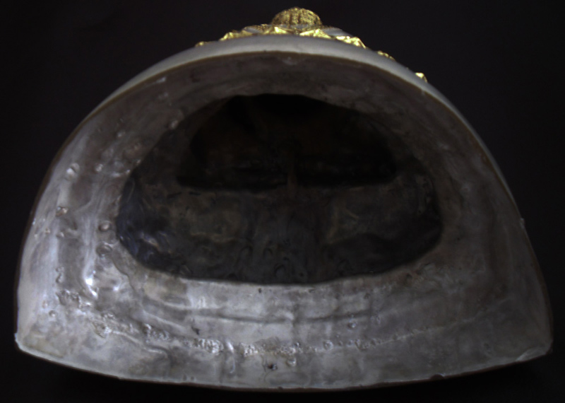 พระบูชาทรงเครื่อง หน้าตัก 5 นิ้ว ผิวกัดเงิน ปิดทองคำแท้ (2)