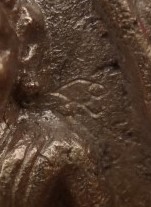 พระปทุมมาศหลวงปู่นาม วัดน้อยชมภู่ เนื้ออัลปาก้า พิธีเสาร์ 5 ปี 54 มีจาร เคาะเดียว 