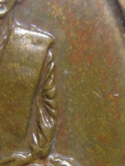 เหรียญสังฆาติใหญ่ท่านเจ้าคุณนรฯ พิมพ์ต.หางยาว ปี2513 เนื้อทองแดง วัดเทพศิรินทร์ กรุงเทพฯ อยู่ในเลี่ย