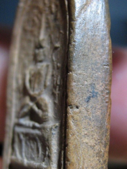 พระพิมพ์สมาธิ เนื้อดิน กรุวัดชนะสงคราม กรุงเทพฯ มาพร้อมบัตรรับรองความแท้