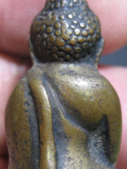 พระกริ่งบัวรอบใหญ่ท่านเจ้าคุณนรฯ ปี2512 เนื้อทองผสม ออกที่วัดวังกระโจม จ.นครนายก มาพร้อมบัตรรับรอง