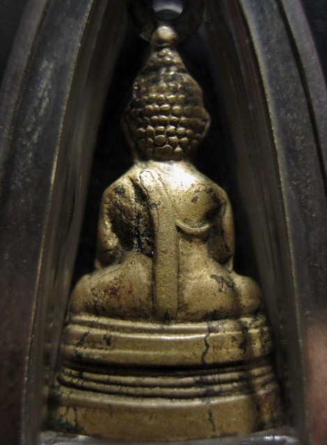 พระกริ่งเล็กมีหูหลวงพ่อโสธร ปี2508 เนื้อทองเหลือง วัดโสธรฯ จ.ฉะเชิงเทรา มีเลี่ยมเงินยกซุ้มสวย ๆ พร้อ