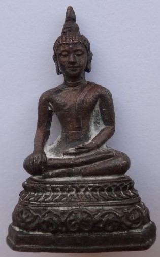 กริ่งหลวงพ่อศักดิ์สิทธิ์ หลวงปู่คำพันธ์ รุ่นแรกเจริญดี เนื้อนวะ 2 องค์ เคาะเดียว