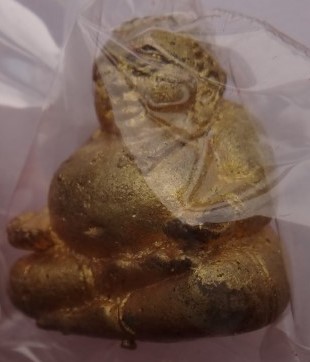 พระสังกัจจายน์ รับทรัพย์91 รุ่น 1 หลวงพ่อท้วม เนื้อทองระฆังอุดกริ่ง เคาะเดียว230