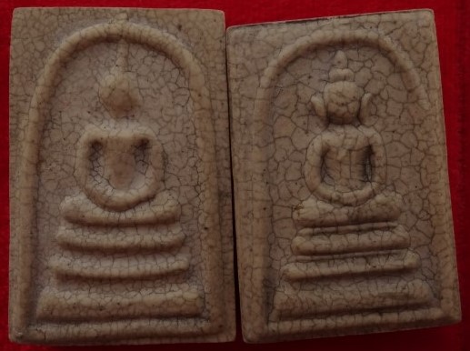  สมเด็จวัดระฆังย้อนยุค แตกลายงา 5องค์เคาะเดียว