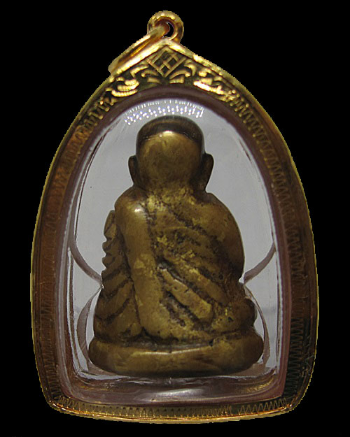 หลวงพ่อเงิน วัดห้วยเขน จ.พิจิตร พิมพ์ใหญ่แขนบั้ง เลี่ยมทอง