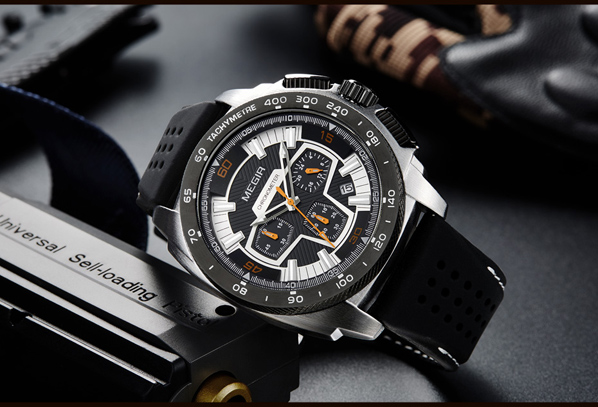 นาฬิกา Megir โครโนกราฟ ของแท้ ของใหม่