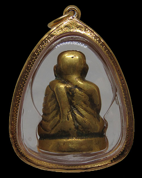 หลวงพ่อเงิน วัดห้วยเขน จ.พิจิตร "พิมพ์แขนบั้ง" เลี่ยมทอง พร้อมบัตรรับรอง