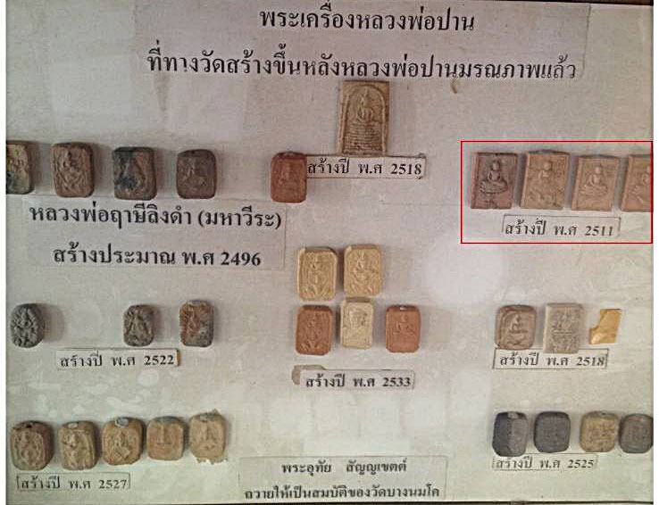 พระเครื่องหลวงพ่อปาน พิมพ์หนุมาน วัดบางนมโค จ.อยุธยา (หลวงพ่อฤาษีลิงดำ สร้างและปลุกเสก)