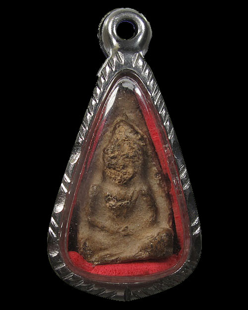 พระเชตุพน (พระร่วงนั่ง) เนื้อดิน  จ.สุโขทัย ตลับพร้อมใช้