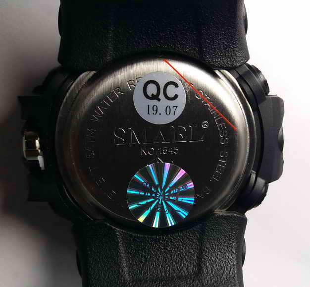 300 บาท นาฬิกา SMAEL 1545 ของแท้ กีฬาผู้ชายนาฬิกา จอแสดงผลแบบผสมผสาน dual เข็ม + อนาล็อก ดิจิตอล