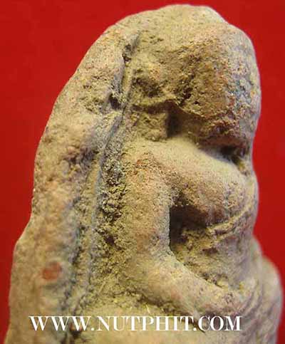 พระหลวงพ่อโต พิมพ์สมาธิ เนื้อดิน กรุวัดบางกระทิง อยุธยา+บัตรรับรองพระแท้*224