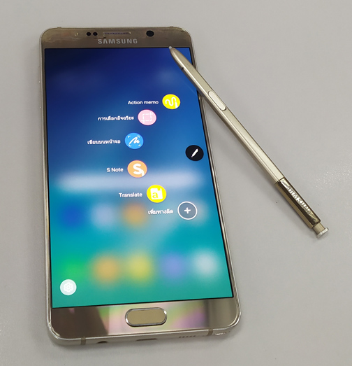 Samsung NOTE5 ของแท้ สีทอง จอสวยใส SM-N920C มี galaxy gift