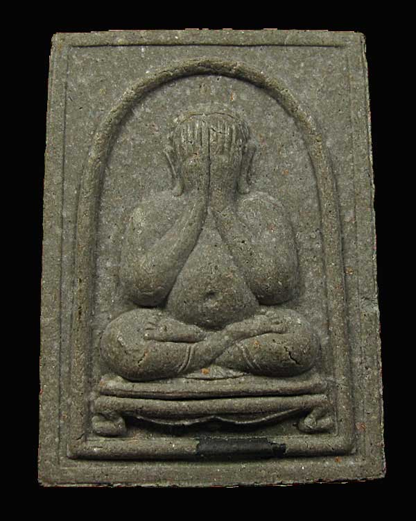 พระปิดตาพุทธเมตตามหาลาภ หลวงปู่วิเวียร วัดดวงแข กทม.ปี 2534 ตะกรุดเงิน กล่องเดิม