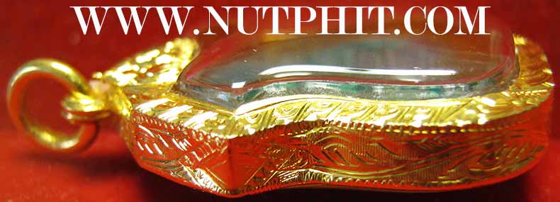 ลพ.โสธรเนื้อเงินลงยา(เขียว)พ.ศ.๒๕๐๙เลี่ยมทอง+บัตรรับรองพระแท้*270