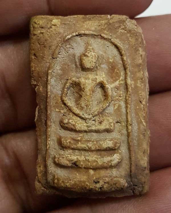 พระสมเด็จบางขุนพรหม พิมพ์อกครุฑ กรุเก่า วัดใหม่อมตรส กทม.ตลับทอง