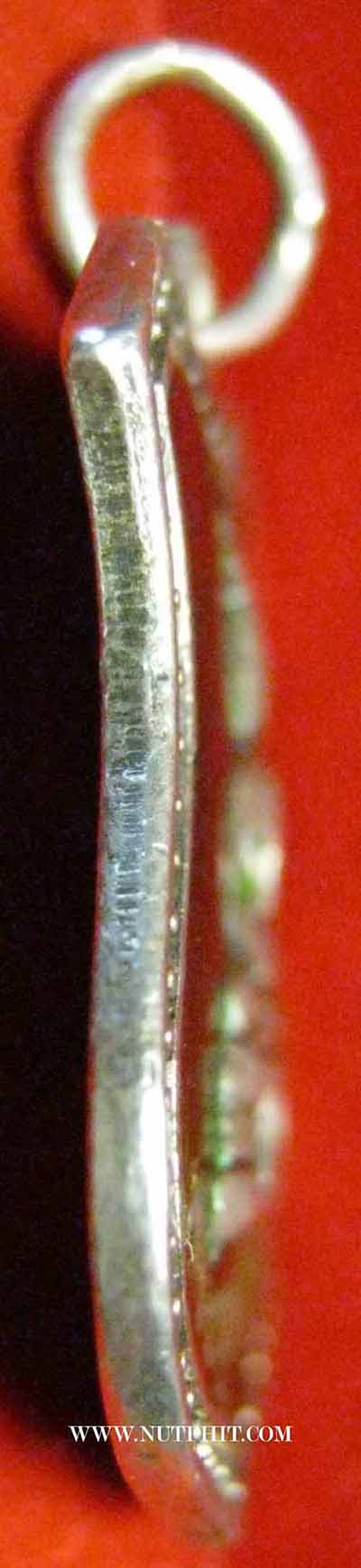 พระพุทธโสธร เนื้อเงินลงยาสีเขียว พ.ศ.๒๔๙๗+บัตรรับรองพระแท้*270