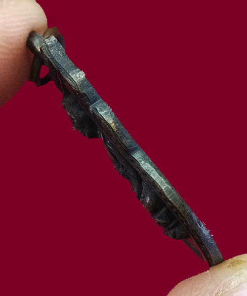 พระเหรียญเสมาหลวงปู่ทวด(รุ่นแรก) วัดพังเถี๊ยะ จ.สงขลา พิมพ์ใบเสมา เนื้อโลหะ ปี2505