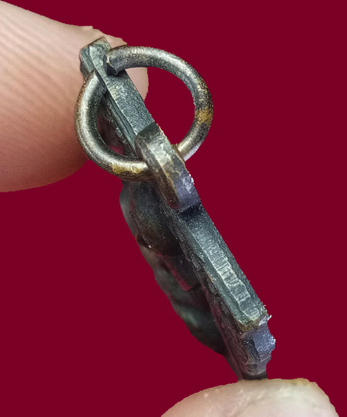 พระเหรียญเสมาหลวงปู่ทวด(รุ่นแรก) วัดพังเถี๊ยะ จ.สงขลา พิมพ์ใบเสมา เนื้อโลหะ ปี2505