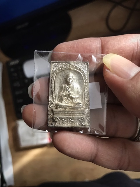 สมเด็จพุฒาจารย์ (โต พรหมรังสี) วัดใหม่อมตรส บางขุนพรหมกรุงเทพฯ รูปเหมือนเนื้อเงินกรรมการ ปี2531