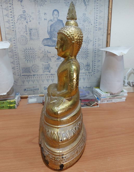 " พระบูชา พระแก้วมรกต หน้าตัก 5 นิ้ว สำนักพุทธประทีป 25 พุทธศตวรรษ บล็อค INDIA ฉาบทองเก่าๆสวยๆครับ "