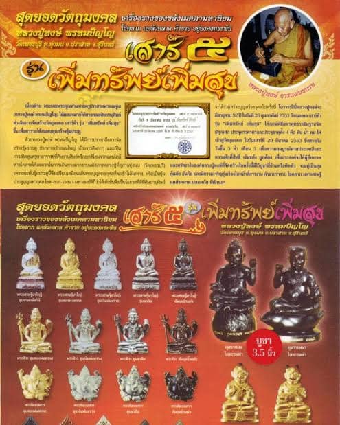 270฿ พระศิวะลอยองค์ หลวงปู่หงษ์ พรหมปัญโญ วัดเพชรบุรี จ.สุรินทร์ รุ่นเสาร์๕ ปี ๕๓ เนื้อสัมฤทธิ์รมดำ