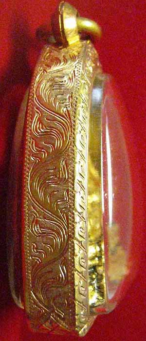 พระสังกัจจายน์เจ้าคุณศรี วัดสุทัศน์ พ.ศ.๒๔๘๕ ลงรักปิดทองเลี่ยมทองโบราณ+บัตรรับรองพระแท้*ส206