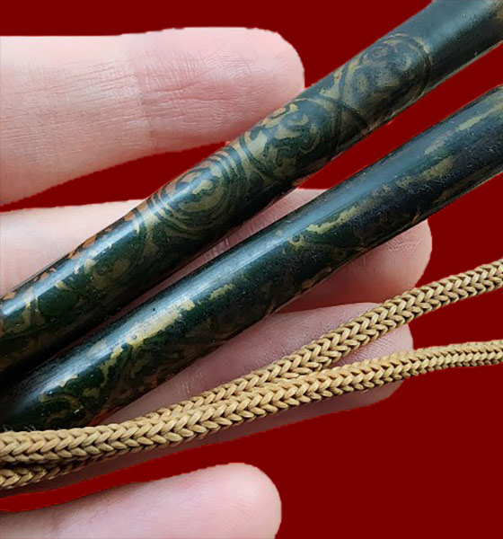 ตะกรุดชุด 2ดอก+พระเหรียญหลวงปู่เจียม อติสโย วัดอินทราสุการาม จ.สุรินทร์