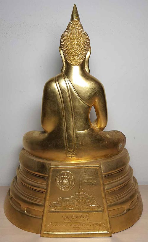 พระบูชาหลวงพ่อพระพุทธโสธร รุ่นแรกของการสร้างพระอุโบสถหลังใหม่ ปี ๒๕๓๓ ปิดทองคำแท้ สวยกริ๊บ*125