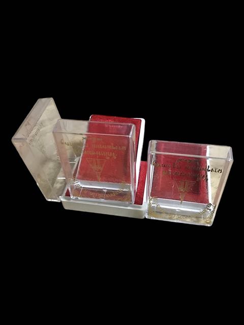 กล่องวัดเดิมใส่พระสมเด็จ3กล่อง สมเด็จพุฒาจารย์ (โต พรหมรังสี) สำหรับพิมพ์ใหญ่พิเศษจัมโบ้A ปี2539