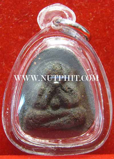 พระปิดตาหลวงปู่เฮี้ยง วัดป่าฯ พ.ศ.๒๕๐๕ พิมพ์หลังแบบ+บัตรรับรองพระแท้*24