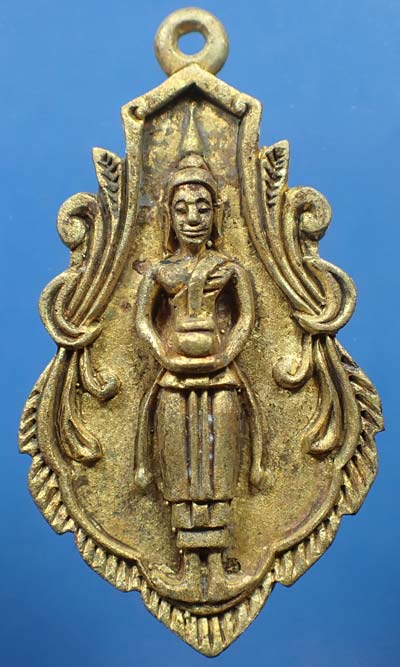 พระผง หลวงพ่อบ้านแหลม ปี ๒๗ +รูปหล่อโบราณหลวงพ่อบ้านแหลม สวยกริ๊บยันกล่อง*256