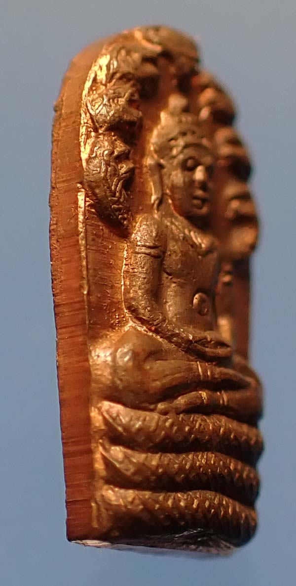 พระนาคปรกใบมะขาม รุ่นแรก ปี 2521 สภาพผิวไฟร้อนแรงแชมป์ประเทศไทย+บัตรรับรองพระแท้*190