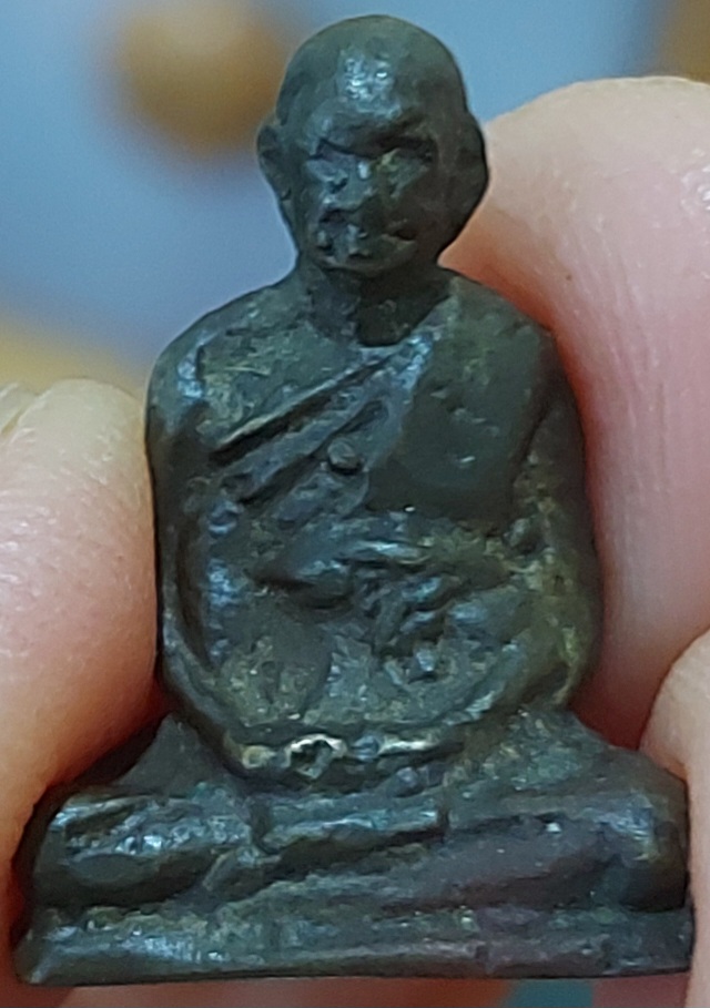 รูปหล่อโบราณหลวงปู่เทียน วัดโบสถ์ ปทุมธานี พิมพ์เล็ก