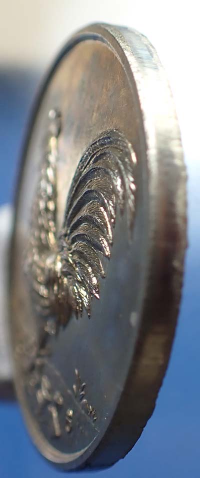 เหรียญพญาไก่รวยทรัพย์ พ่อหลวงล้าน วัดขนาย รุ่นเศรษฐีเงินล้าน ๕๕ สุราษฎร์ สวยกริ๊บ*85