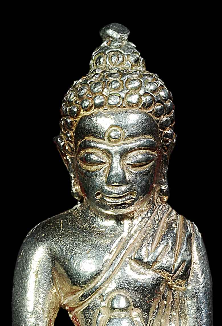 พระกริ่งเฉลิมพล เนื้อเงิน รุ่นสร้างโรงพยาบาลโคกโพธิ์ วัดช้างให้ ปี 2539