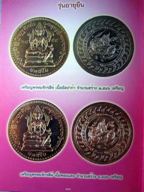 เหรียญพรหมจักรสีห์ เนื้ออัลปาก้า หลวงปู่หมุน ฐิตสีโล ตอกโค๊ตและหมายเลขกำกับ