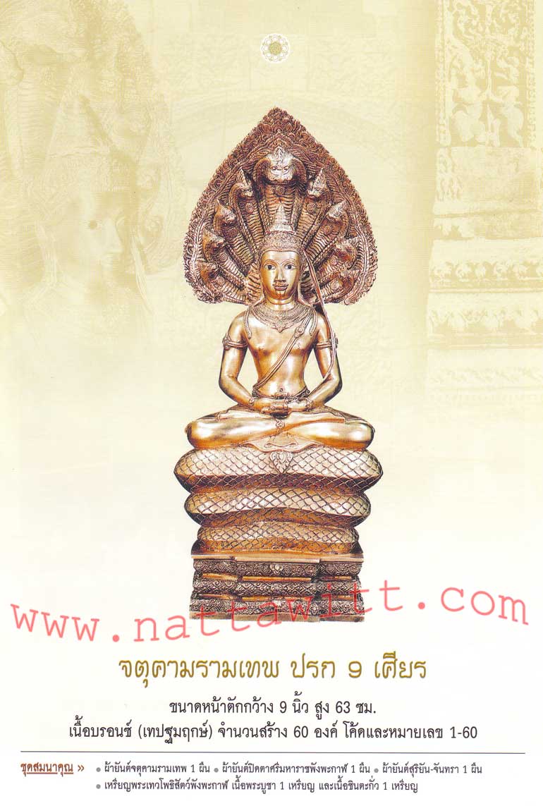 เหรียญเงิน(บล็อกทองคำ) รุ่นปรกเกล้า ปี๔๙ (ปลุกเสกที่ ปราสาทหินพนมรุ้ง )