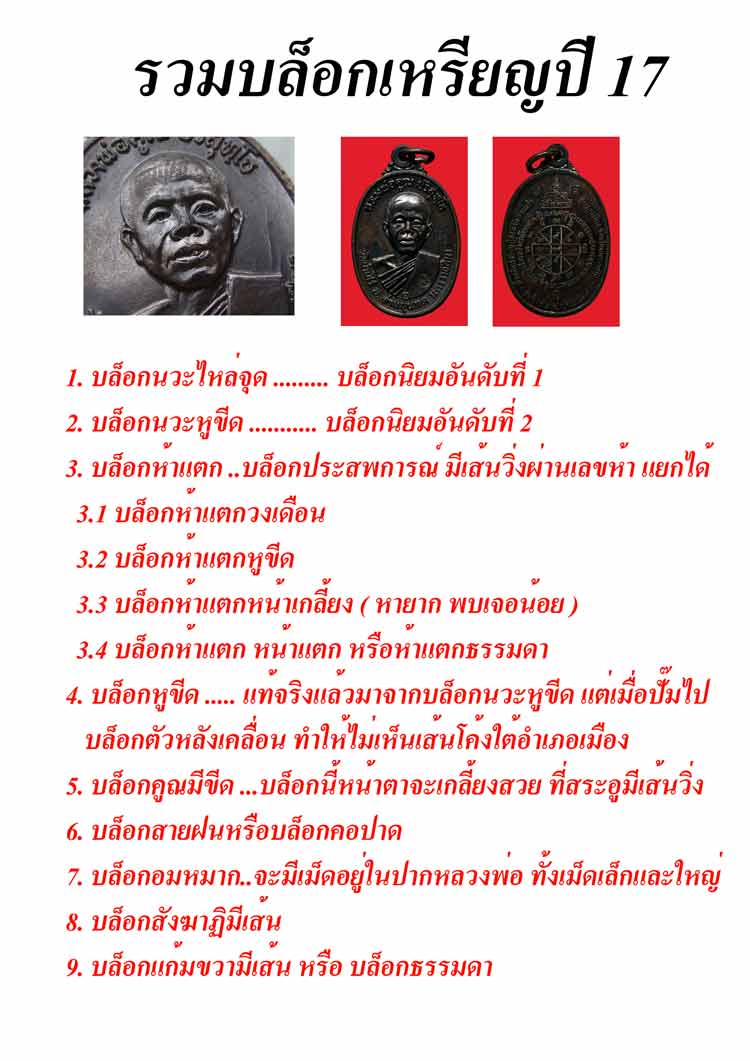 หลวงพ่อคูณ ปี 17บล็อคหูขีด เลื่ยมทองลงยาหนา + บัตรตรวจสอบพระแท้