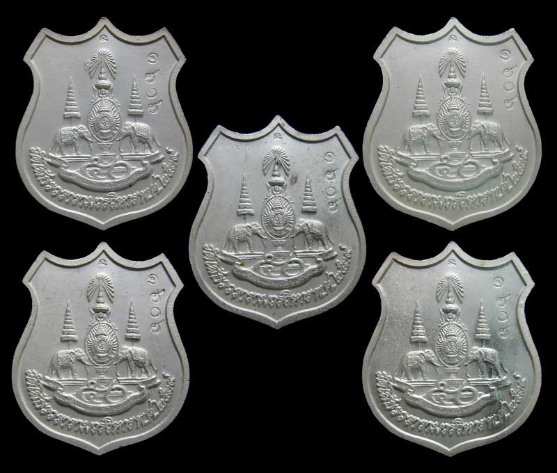 หลวงพ่อโสธร ลงยาราชาวดีปี2539 พิมพ์เล็ก ครบชุด 5 องค์