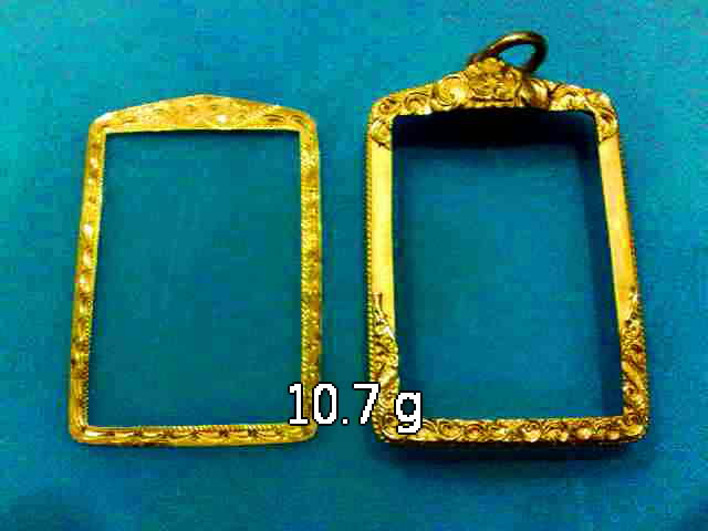 @@@ กรอบทองพระสมเด็จ งานสั่งทำ ทองหนา เกลียวหน้า 1 เส้น 10.7 กรัม มือสอง @@@