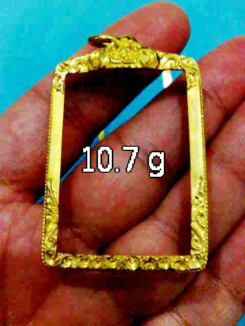@@@ กรอบทองพระสมเด็จ งานสั่งทำ ทองหนา เกลียวหน้า 1 เส้น 10.7 กรัม มือสอง @@@
