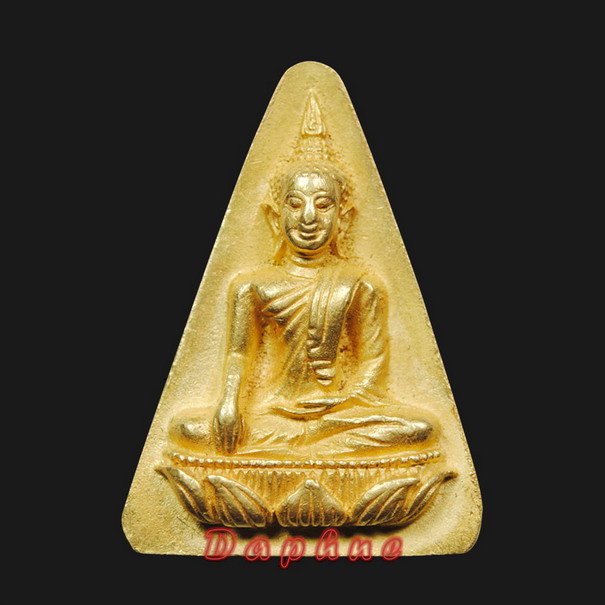 พระสมเด็จนางพญาจิตลดา สก พิมพ์ใหญ่ เนื้อทองคำ #3