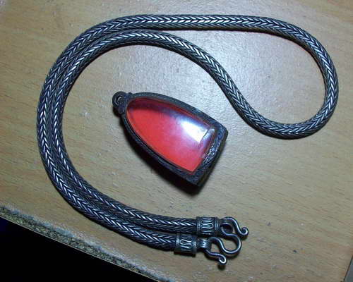 ตลับพระกริ่ง+สร้อย เงินแท้มือ 2 เริ่มที่ 100 บาทครับ