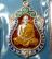  เหรียญเสมา 6 รอบ หลวงพ่อสาคร เนื้อเงิน ลงยา 4 สี เลข สวยๆ