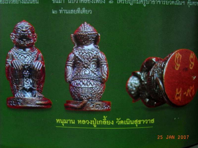 &quot;หนุมาน ช่อ 9 องค์&quot; หลวงปู่เกลี้ยง มนุญโญ .