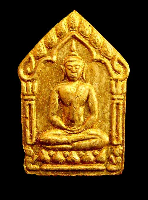 พระขุนแผน พรายกุมาร หลวงพ่อสาคร ปี 46 เนื้อเหลือง ว่านดอกทอง ตะกรุดทองแดงคู่ สวยๆ