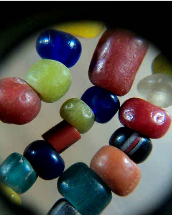 สร้อยลูกปัตคอนท่อม คละสี